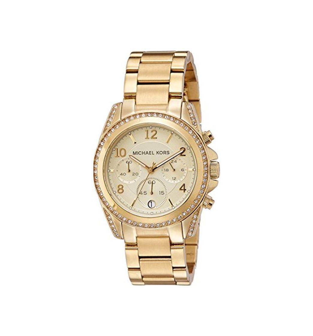 Social Michael Kors Reloj Analógico para Mujer de Cuarzo con Correa en Acero