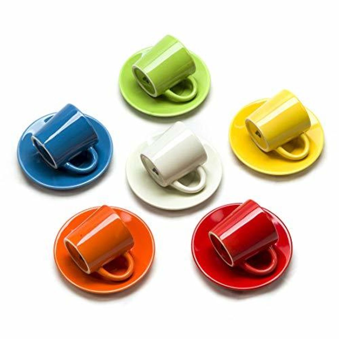 Social 6 Tazas de Espresso con Platillos