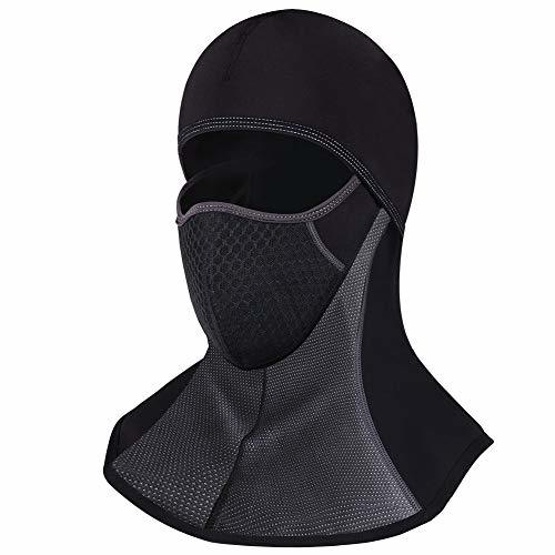 Product ROTTO Pasamontañas Moto Negro Impermeable Esquí Ciclismo Snowboard Máscara Facial de Deportes