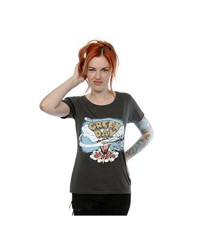 Green Day mujer Dookie Album Camiseta Medium Grafito luz