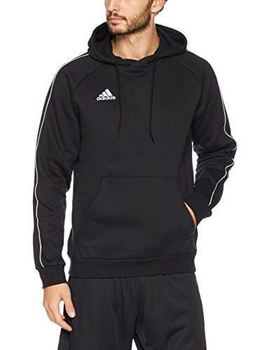 Social adidas Core18 Hoody Sudadera con Capucha, Hombre, Negro