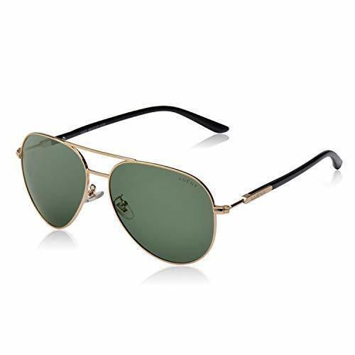 Place LUENX Hombre Gafas de sol Aviador Polarizado con Estuche