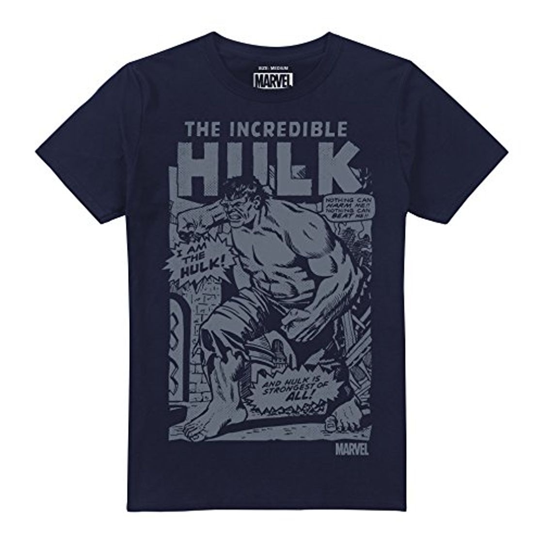 Moda Marvel Hulk Rampage Camiseta, Azul