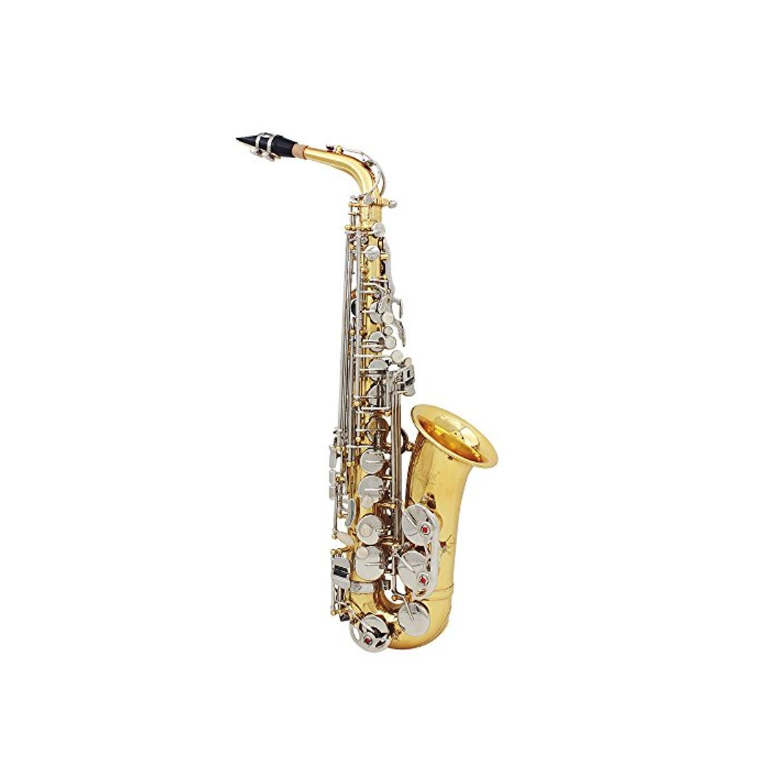 Product ammoon LADE Saxofón Alto Saxófono Latón Brillante Grabado Eb E