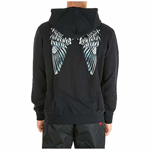 Fashion Marcelo Burlon Hombre Sudadera con Capucha Heart Wings Nero S