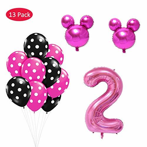 Place Amycute 13 pcs Mickey Fiesta de cumpleaños 2 año