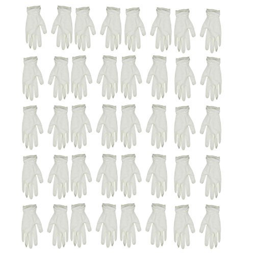 Social Luvas pó químico livre Lab descartável látex de borracha Pequenas 24 pares