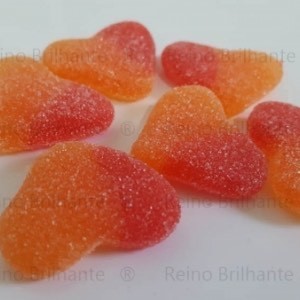 Social Corações de pêssego