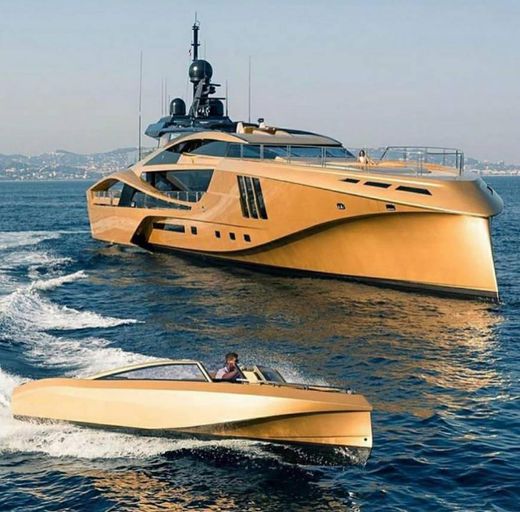 Gold yacht