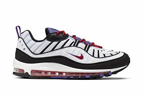 Social NIKE Air MAX 98 White/Black-Psychic Purple