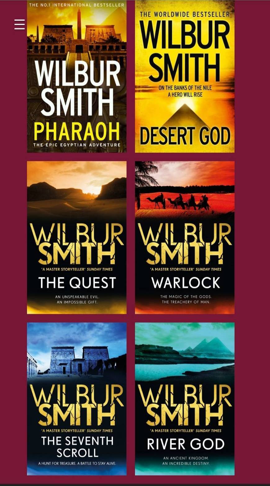 Libro Wilbur Smith Egipt Saga