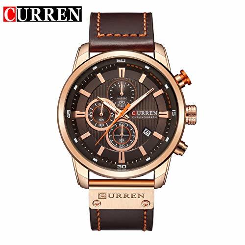 Producto Curren 8291 Hombres correa de cuero reloj de la correa reloj mecánico