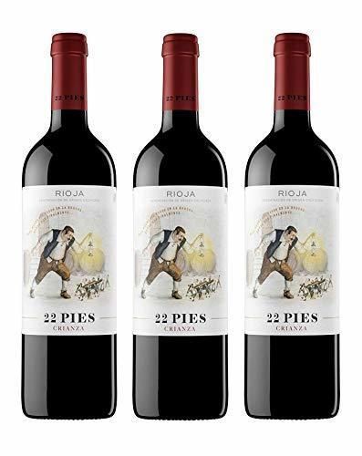 Producto 22 Pies, Vino Tinto - 3 botellas de 75 cl, Total