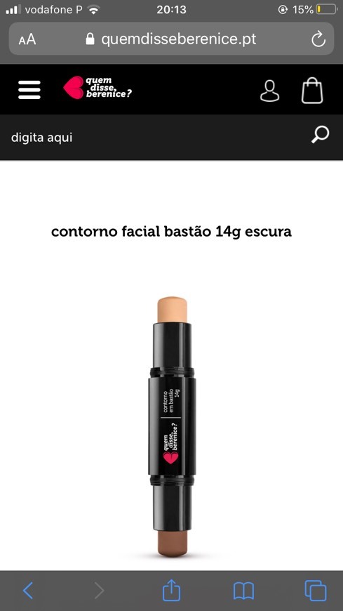 Product Contorno facial bastão 