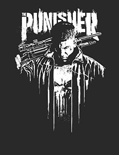 Punisher, Blank Comic Book 110 pages, large 8.5 x 11 inch Blank