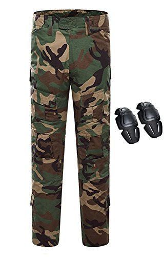 haoYK Military Combat Paintball BDU Pantalones tácticos Multi Camo Airsoft Pants Pantalones