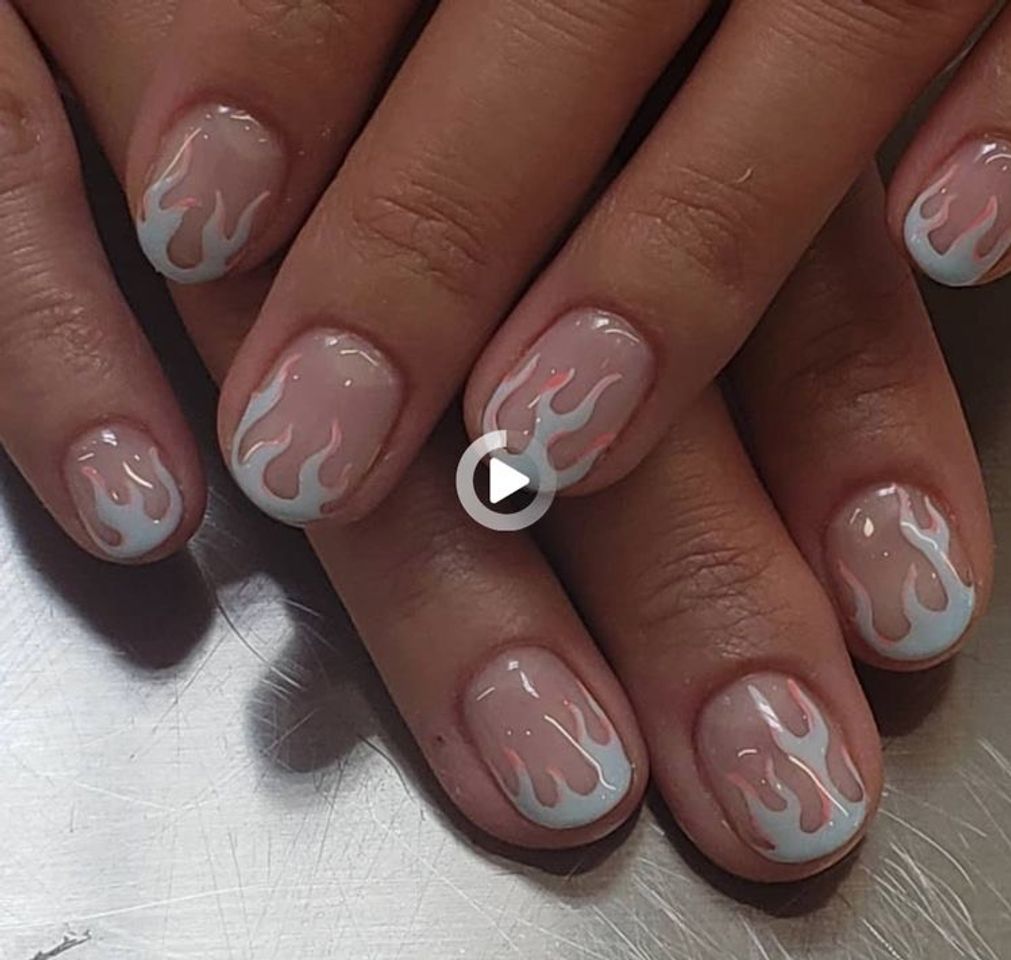 Social Unhas de fogo bem bonita 