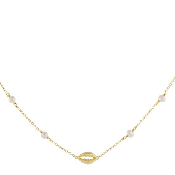 Moda Mini Pearl X Shell Choker | Adina's Jewels