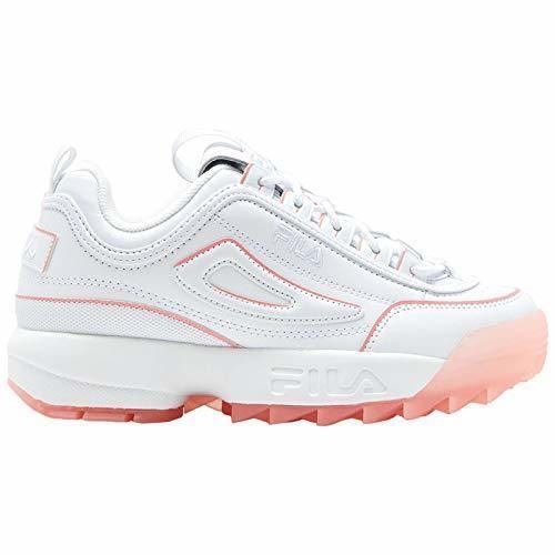 Social Fila Mujer Disruptor II Ice Leather Synthetic White Peony Entrenadores 38.5 EU