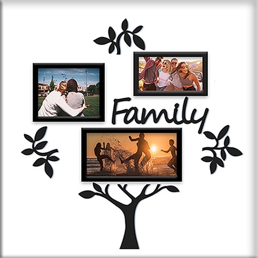 Collage del árbol de familia - marcos de la foto