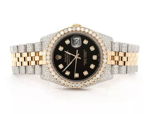 Fashion Custom Rolex Datejust 36mm Two-Tone Unisex 10.46ctw