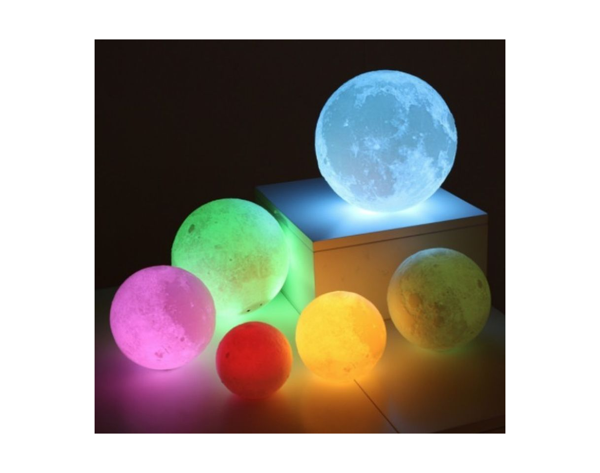 Social Lámpara de Luna en 3D