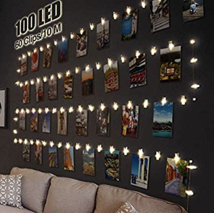 Social Luces Pinzas con Luz para Colgar Fotos Por decoración