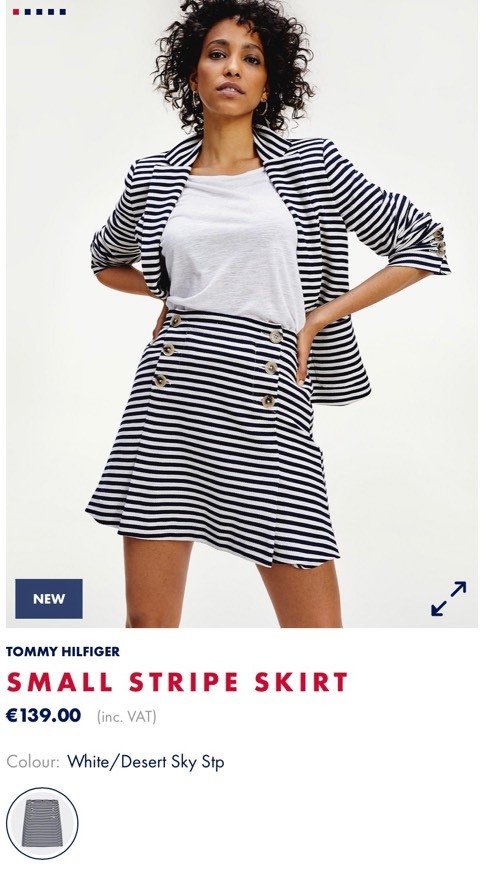 Product Saia com Riscas da Tommy Hilfiger