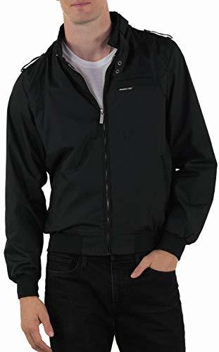 Members Only Negro de la chaqueta de los hombres icónico Racer S