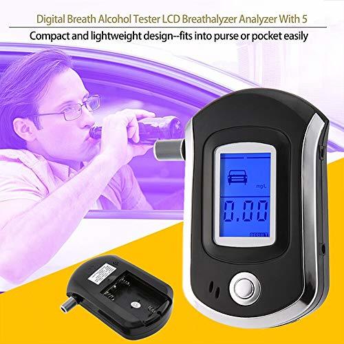 Lugares UNIQUS Car Styling alcool Test Breathalyzer Alcohol Tester Digital LCD Backlight Display