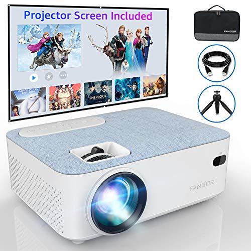 Lugar Proyector FANGOR Mini Proyector Portátil Cine en Casa 4500 Lúmenes Video Proyector
