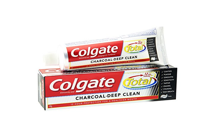 Social Colgate Total de carbón Pasta de dientes de limpieza profunda 120 Gramos