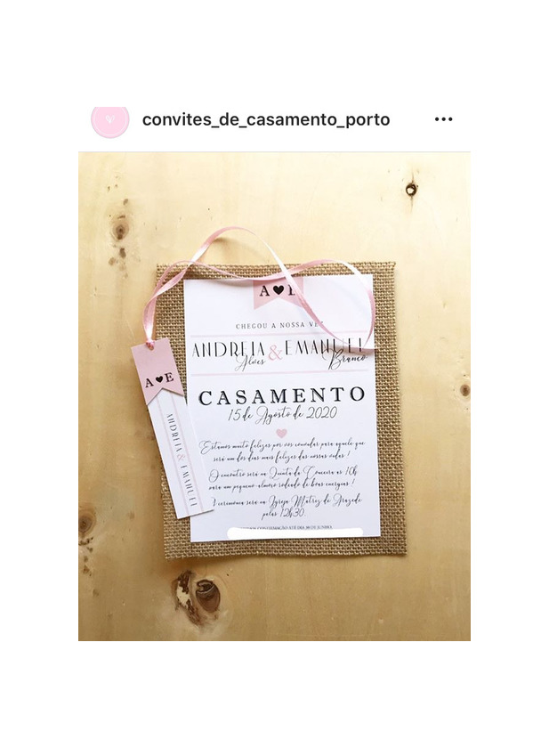 Convites de casamento