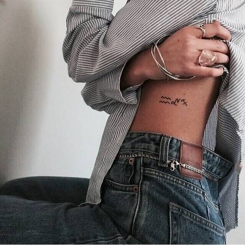 Fashion girl tattoo