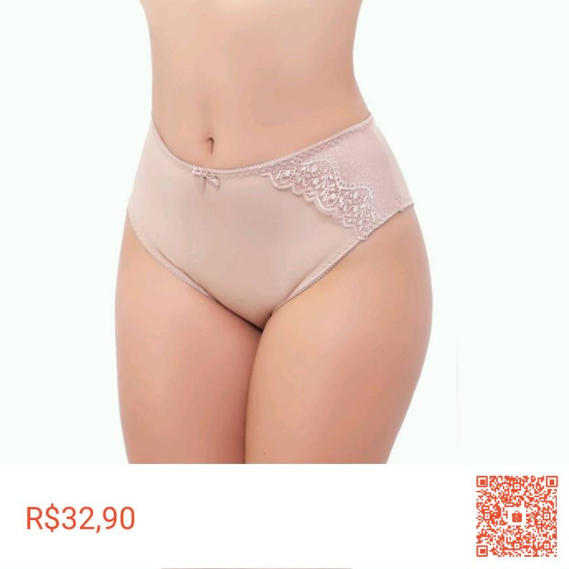 Moda Confira Kit 5 Calcinhas Plus Size Cós Alto Detalhe Em Renda!