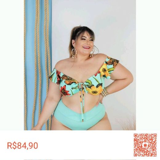 Biquíni Plus Size Calcinha cintura Alta Estampado! 