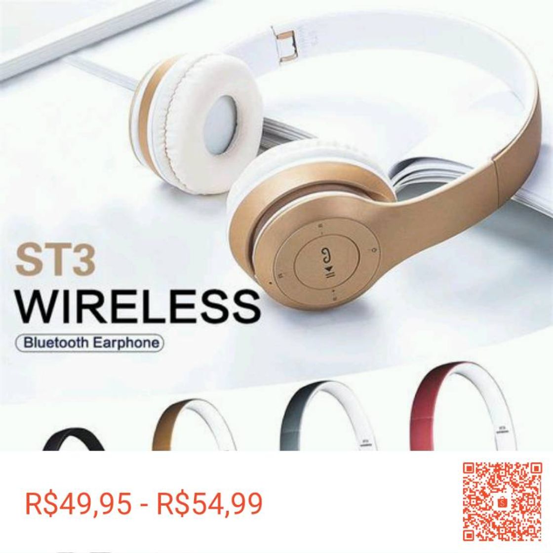 Moda Oferta Fone Bluetooth Sem fio! 🎧 