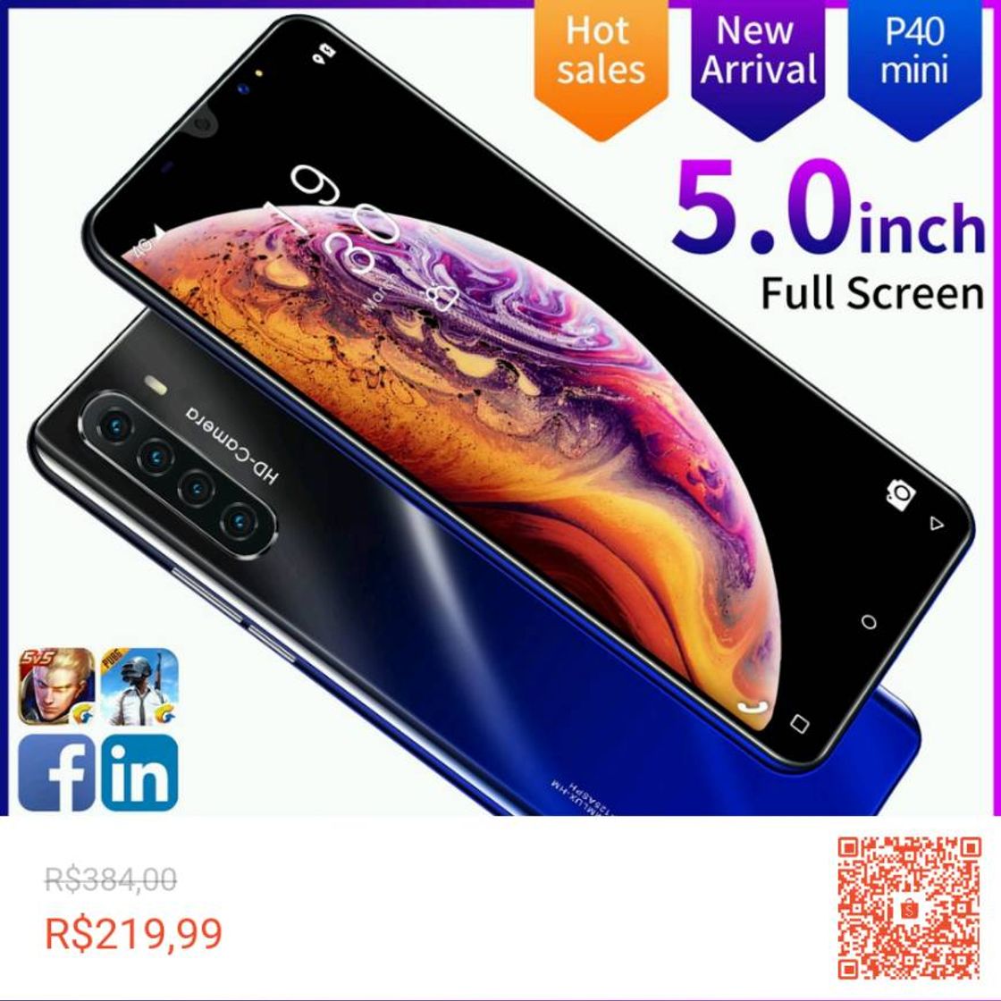 Moda Novo Celular Fone Smartphone P40 mini / 512MB de RAM /📱