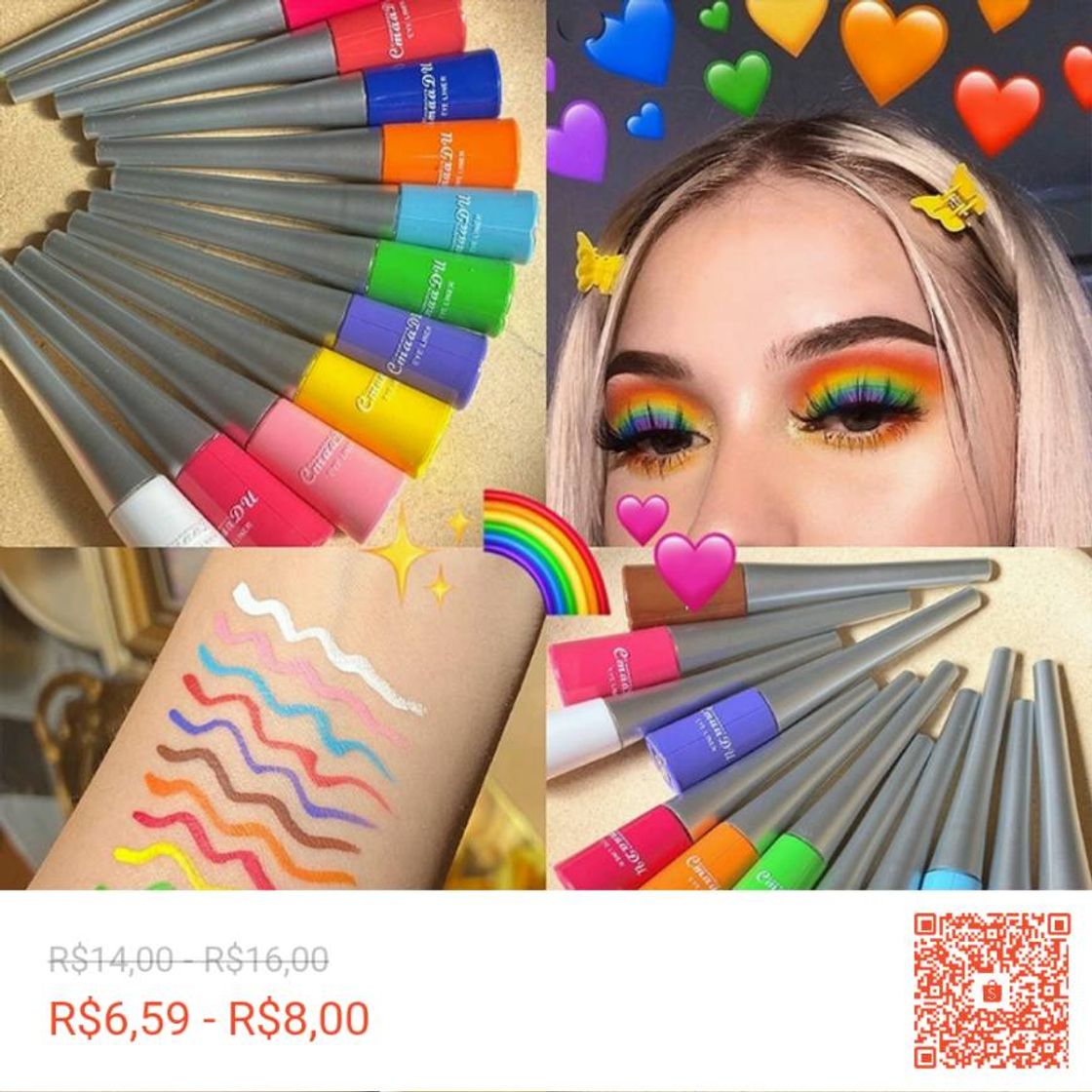Social Delineador líquido colorido! 💙