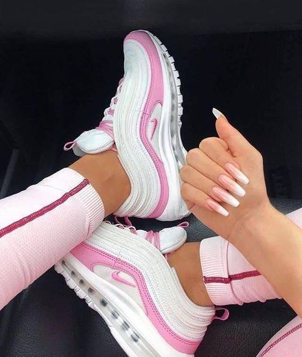 Pink and White Air Max 97
