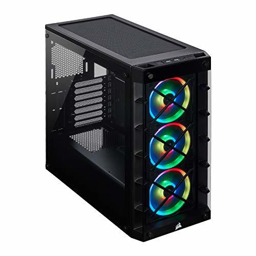 Electronics Corsair iCUE 465X RGB Cristal Templado Chasis Semi-torre ATX Inteligente