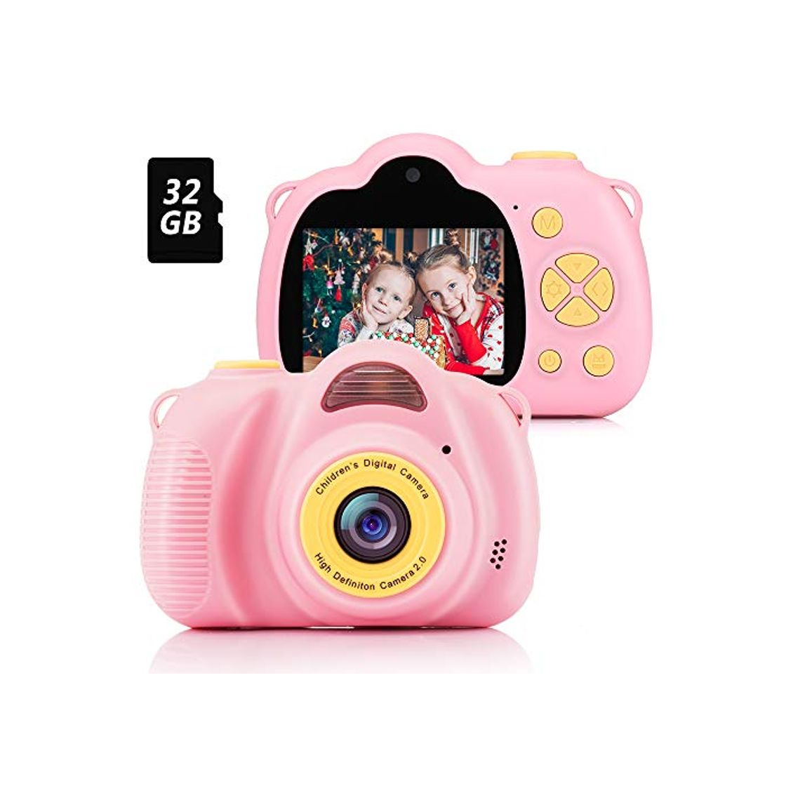 Product Fede Cámara para Niños con Tarjeta TF 32GB,Cámara Digitale Selfie para Niños,Video