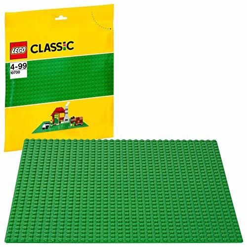 LEGO Classic - Base de Color Verde, Juguete de Construcción que Mide