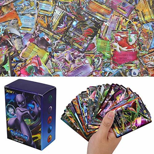 Products 100 Piezas Pokemon Cartas, Pokemon Trading Cards, XY Series GX Cartas EX