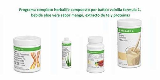 Programa completo herbalife compuesto por batido vainilla formula 1