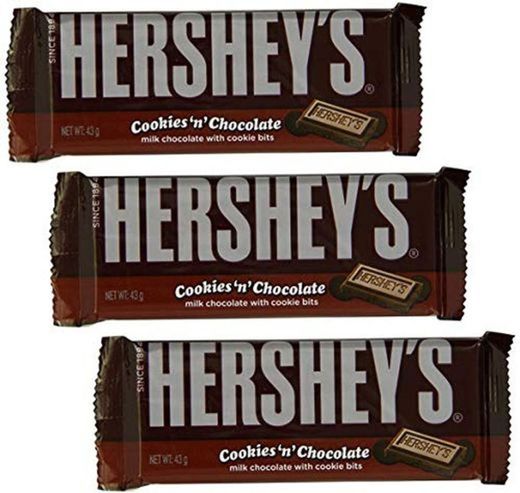 Hershey's barra de chocolate Hershey's cookie n chocolate- 43G AMERICAN CANDY BAR