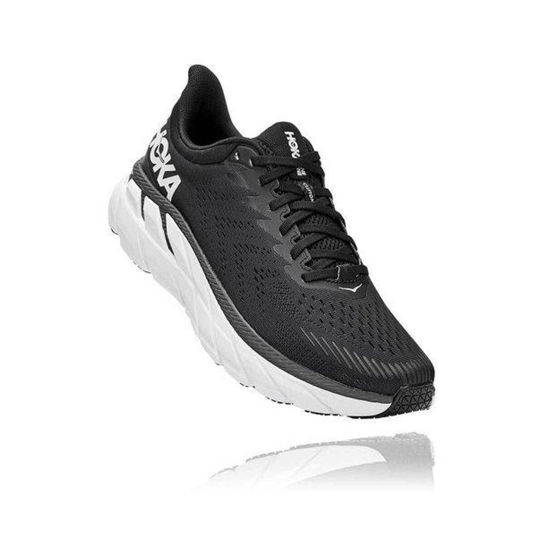 Moda Tênis HOKA ONE ONE Clifton 7 Masculino - Preto / Branco - Keep ...