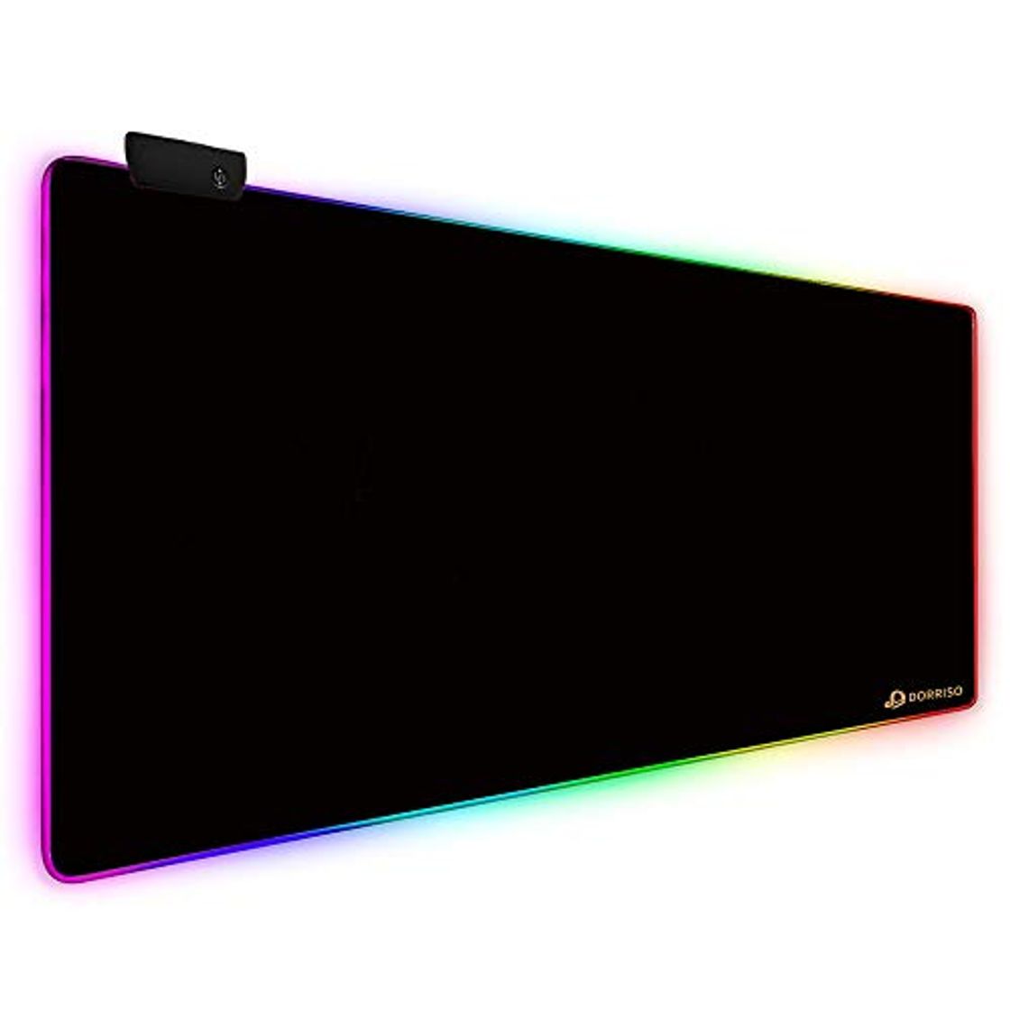 Electrónica DORRISO Alfombrilla de Ratón Gaming RGB Extra Grande XXL 900x400 mm Juego Alfombrilla Raton Suave Impermeable con Base de Goma Antideslizante para Gamers Ordenador PC Laptop Negro