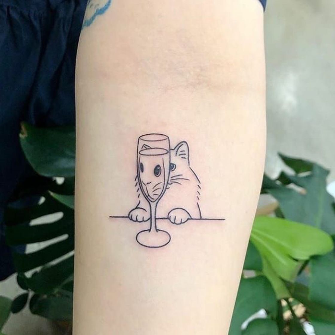 Moda Inspiração de tatuagem gatinho 