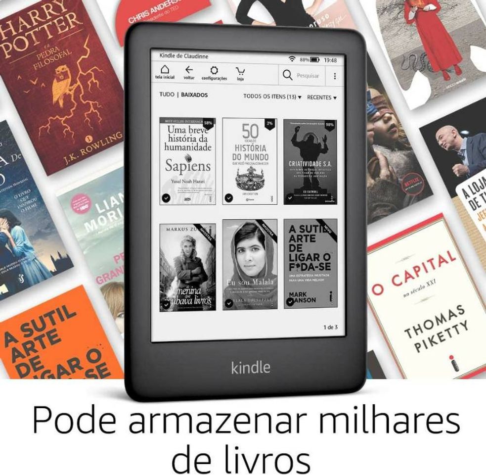 Fashion Kindle 10a. Geração com iluminação 